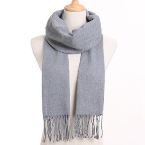 [VIANOSI] 2020 Plaid Winter Scarf Women Warm Foulard Solid Scarves Fashion Casual Scarfs Cashmere Bufandas Hombre