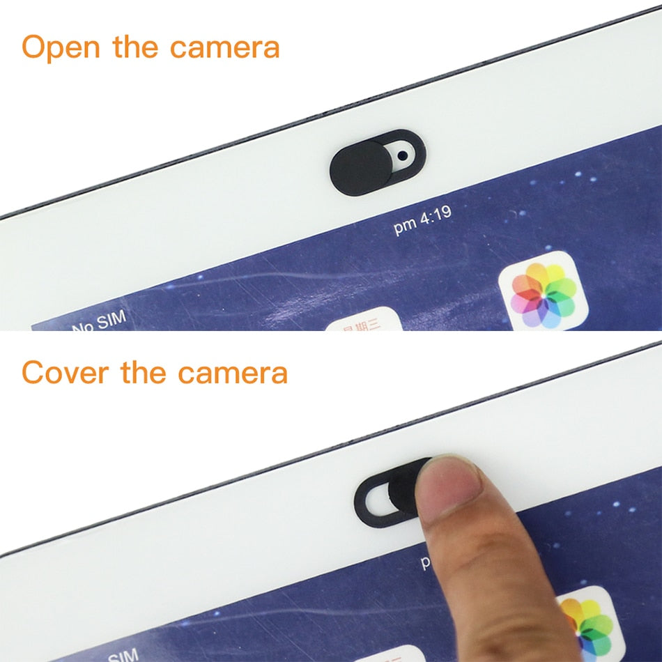 ! Accézz WebCam couverture obturateur aimant curseur en plastique pour iPhone Web ordinateur portable pour iPad tablette caméra téléphone portable autocollant de confidentialité