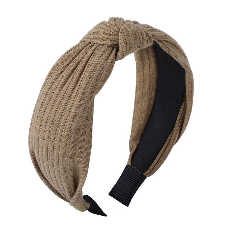 Haimeikang Solid Colors Hair Knotted Hair Band for Women Headbands Hairbands Headwear 2018 New Arrival
