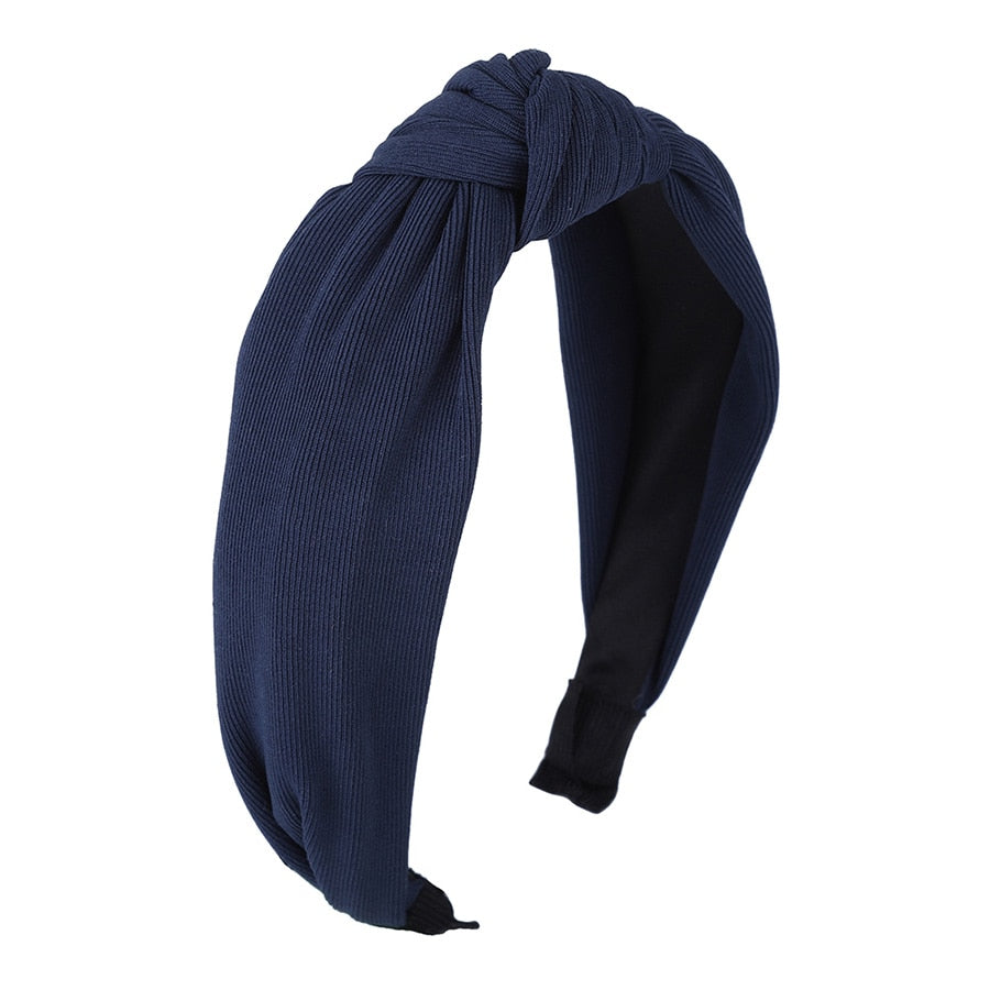 Haimeikang Solid Colors Hair Knotted Hair Band for Women Headbands Hairbands Headwear 2018 New Arrival