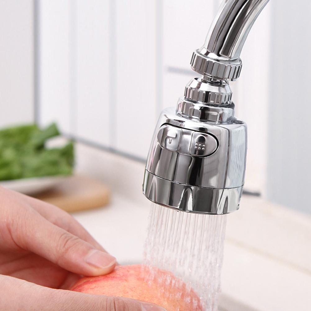 Robinet de cuisine innovant ABS + acier inoxydable résistant aux éclaboussures universel robinet douche eau rotatif filtre pulvérisateur buse