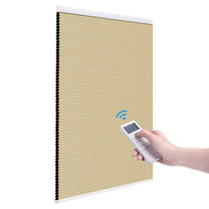 Made-to-Order Blackout Motorized Cellular Shades, Cordless Honeycomb blinds, Remote and Batteries Included