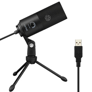 Microphone d'enregistrement à condensateur USB en métal Fifine pour ordinateur portable Windows enregistrement de Studio cardioïde voix off, YouTube-K669