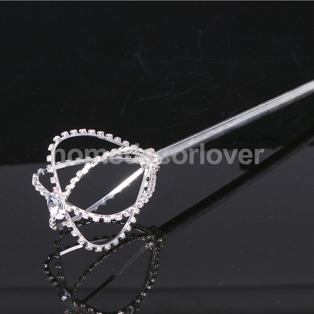 Princess Scepter Wand Fairy Angel Magic Stick Cosplay Party Favor Fancy Dress Up Costume Props Silver