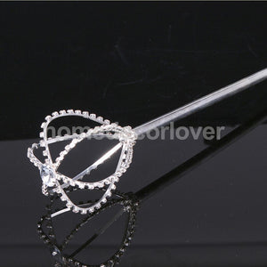 Princess Scepter Wand Fairy Angel Magic Stick Cosplay Party Favor Fancy Dress Up Costume Props Silver
