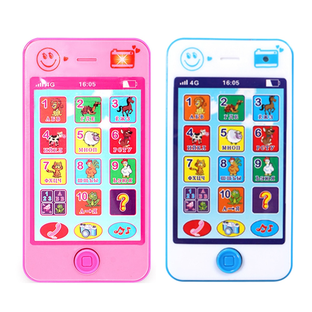 Langue russe enfants téléphone jouets enfants éducatifs Simulation musique téléphone Mobile jouet téléphone jouet cadeau pour enfants bébé téléphone