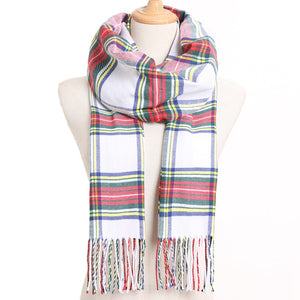 [VIANOSI] 2020 Plaid Winter Scarf Women Warm Foulard Solid Scarves Fashion Casual Scarfs Cashmere Bufandas Hombre
