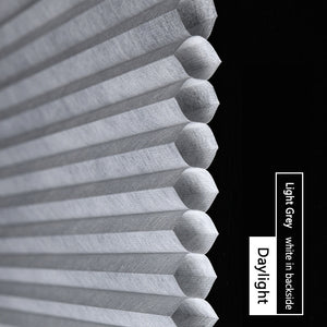 Made-to-Order Blackout Motorized Cellular Shades, Cordless Honeycomb blinds, Remote and Batteries Included