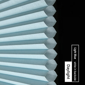 Made-to-Order Blackout Motorized Cellular Shades, Cordless Honeycomb blinds, Remote and Batteries Included