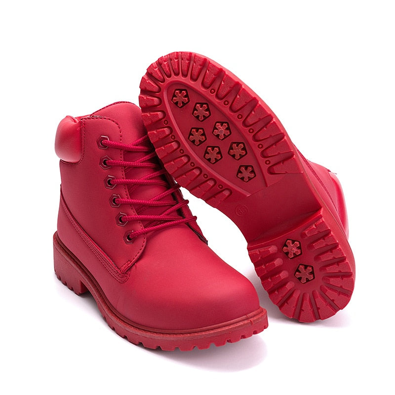 Winter Shoes Women Flat Heel Boots