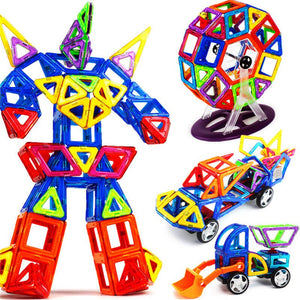 30-180pcs/Set Mini Magnet Building Construction Designer DIY Educational Blocks Games Blocks Magnetic Toys For kids