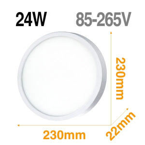LED panneau lampe LED plafonnier 48W 36W 24W 18W 13W 9W 6W vers le bas de la lumière monté en Surface ca 85-265V lampe moderne pour l'éclairage à la maison