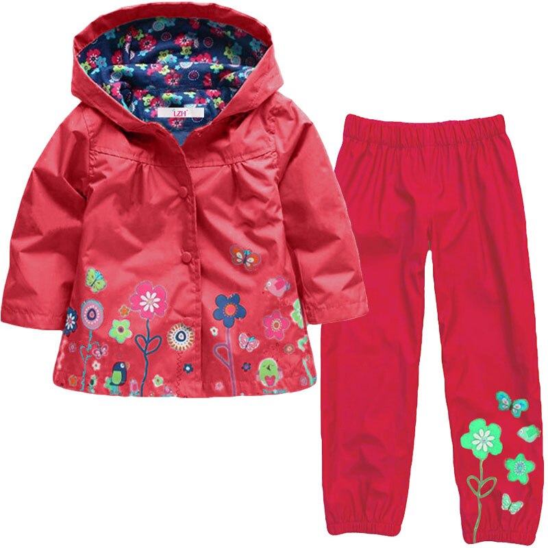 LZH Girls Clothing Sets 2020 Autumn Winter Girls Clothes Set Hoodie Jacket+Pants Kids Clothes Boys Sport Suit Children Clothes