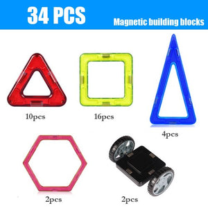 30-180pcs/Set Mini Magnet Building Construction Designer DIY Educational Blocks Games Blocks Magnetic Toys For kids