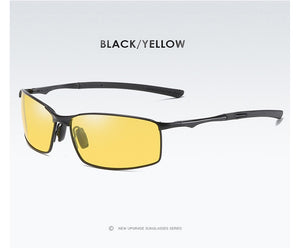 Aoron-lunettes de soleil polarisées pour hommes/femmes | Lunettes de soleil classiques et miroir pour la conduite à l'extérieur, monture métallique, lunettes UV400