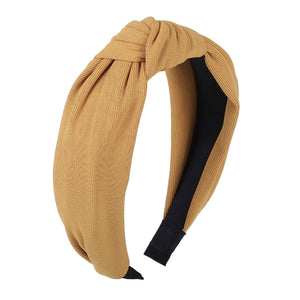 Haimeikang Solid Colors Hair Knotted Hair Band for Women Headbands Hairbands Headwear 2018 New Arrival