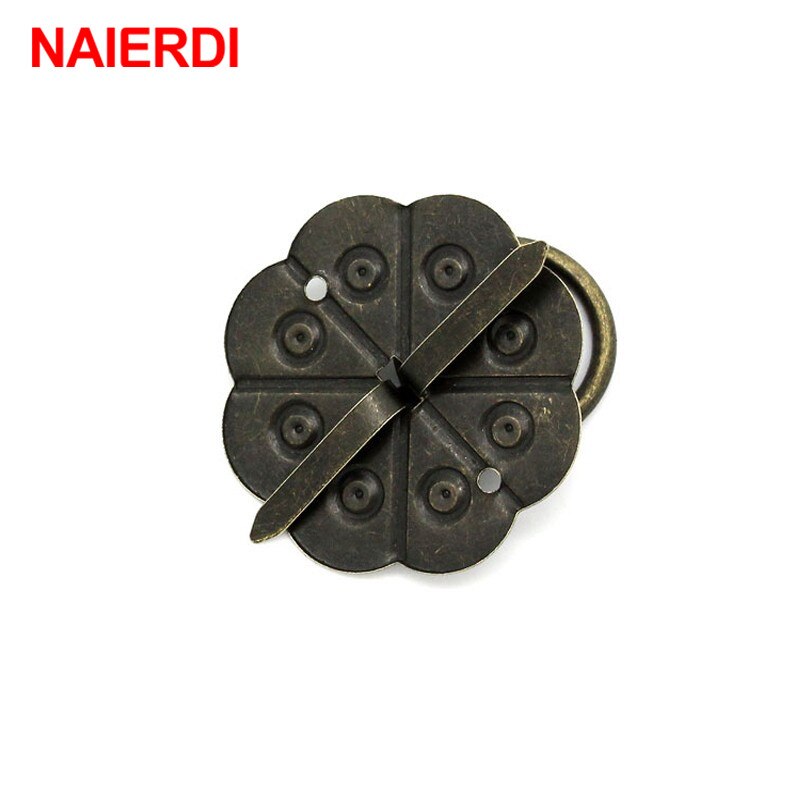 NAIERD 10pcs Classical Bronze Tone Quincunx Drawer Cabinet Desk Door Pull Box Handle Knobs Furniture Handles Hardware With Screw