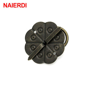 NAIERD 10pcs Classical Bronze Tone Quincunx Drawer Cabinet Desk Door Pull Box Handle Knobs Furniture Handles Hardware With Screw