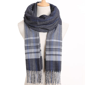 [VIANOSI] 2020 Plaid Winter Scarf Women Warm Foulard Solid Scarves Fashion Casual Scarfs Cashmere Bufandas Hombre