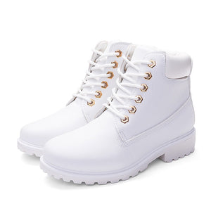 Winter Shoes Women Flat Heel Boots