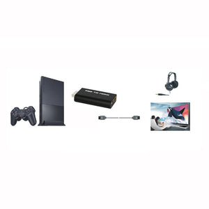 THGS HDV-G300 PS2 to HDMI 480i/480p/576i Audio Video Converter Adapter with 3.5mm Audio Output Supports All PS2 Display Modes