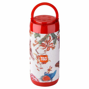 TG113C Column Portable Bluetooth Mini Speaker with FM Radio TF Card AUX Cable Wireless Loundpeakers &Phone Holder 9 Colors