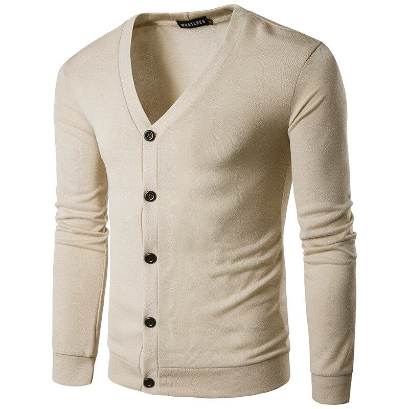Fashion men Sweater jacket Autumn winter thin Casual knit coat mens Solid color slim Cardigan New Male Single-breasted outerwear