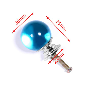 NAIERDI 30mm Crystal Ball Furniture Knob Kitchen Cupboard Door Pulls Drawer Knobs Cabinet Handles Wardrobe Door Handles Hardware