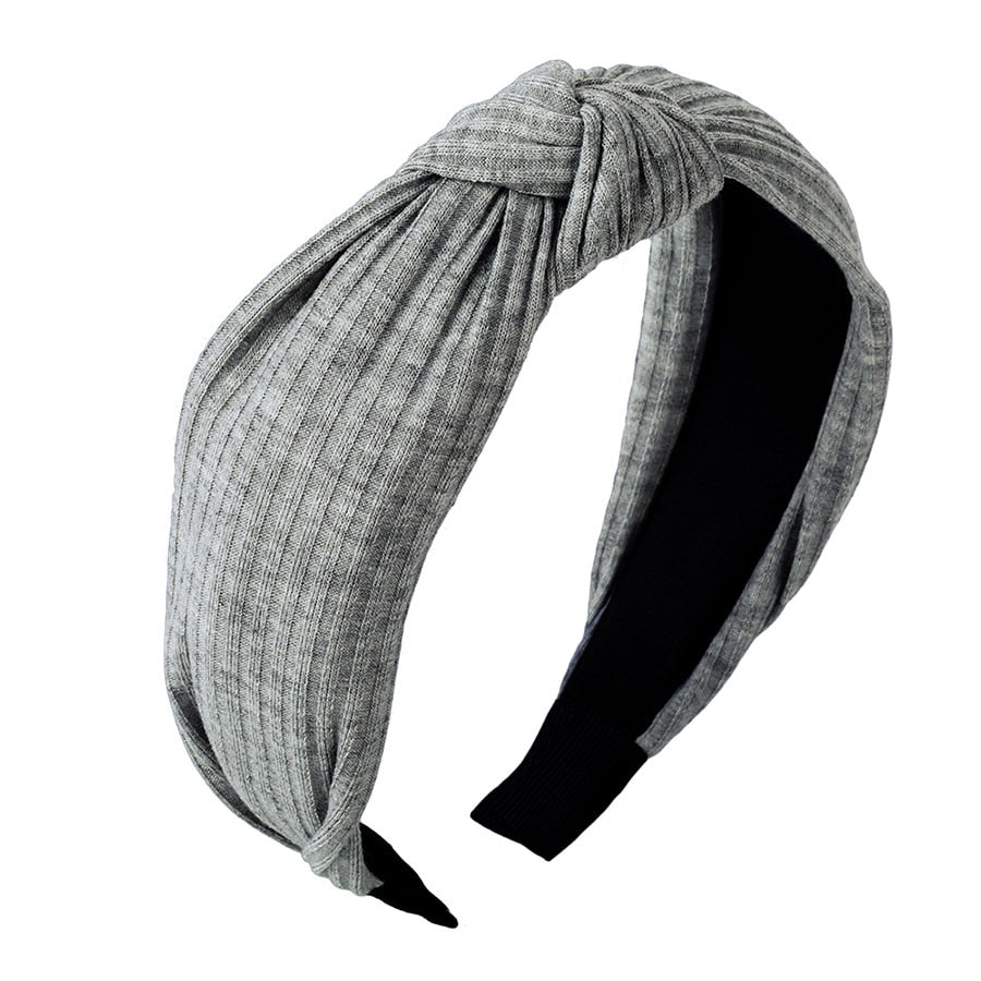 Haimeikang Solid Colors Hair Knotted Hair Band for Women Headbands Hairbands Headwear 2018 New Arrival