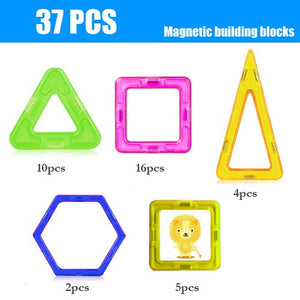 30-180pcs/Set Mini Magnet Building Construction Designer DIY Educational Blocks Games Blocks Magnetic Toys For kids