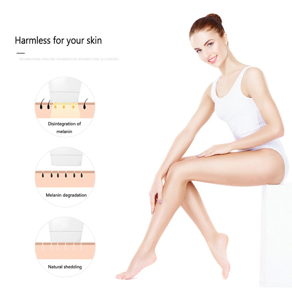 IPL Epilator Laser Hair Removal Epilator IPL Laser 600000 Flash Permanent Painless Remover Hair Bikini Hair Removal for Women