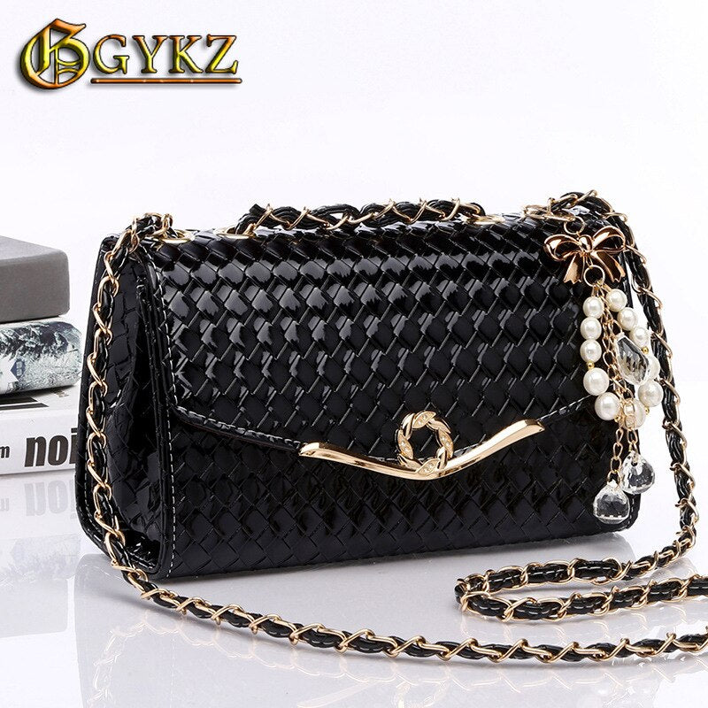Gykz Satchel Handbag for Women Small Shoulder and Crossbody Chain Bag Luxury Designer Flap 2020 New Pu Korean High Quality Cheap