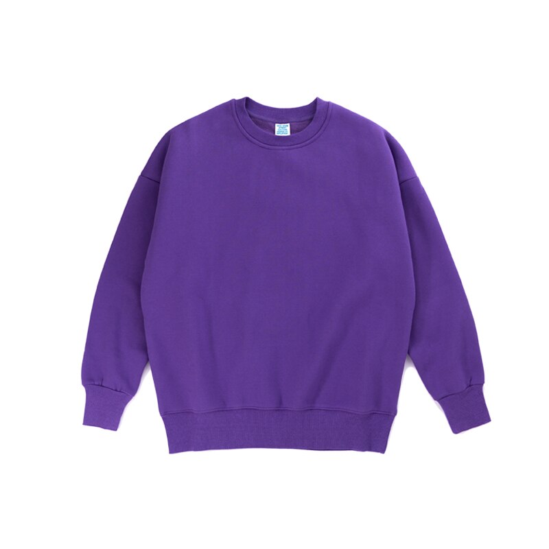 INFLATION 2020 Winter Men Thick Fleece Sweatshirt Unsex Hip Hop Multi-color Sweatshirt Men Solid Basic Winter Sweatshirts 166W17