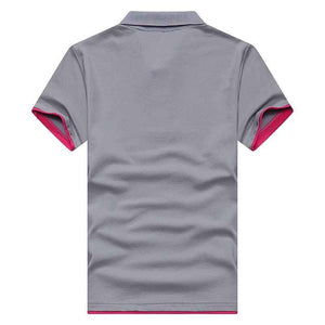 Summer Classic Polo Shirt Men Cotton Solid Short Sleeve Tee Shirt Breathable Camisa Masculina Polo Hombre Jerseys Golftennis 3XL