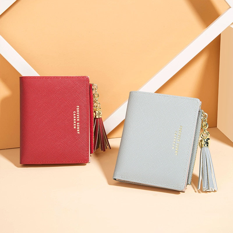 Cute Wallet Women Short Leather