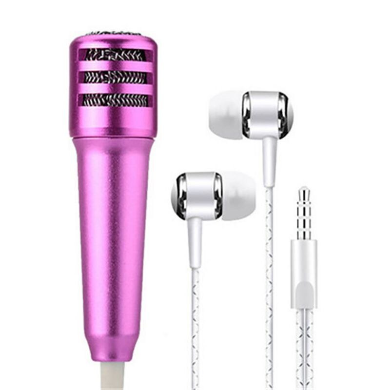 Live téléphone portable universel filaire Microphone petit Microphone condensateur casque dans l'oreille écouteurs #22