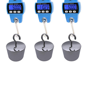 300kg Mini Crane Scale Portable LCD Electronic Digital Industrial Crane Scale Heavy Duty Hanging Weighting Hook Scales 40% off