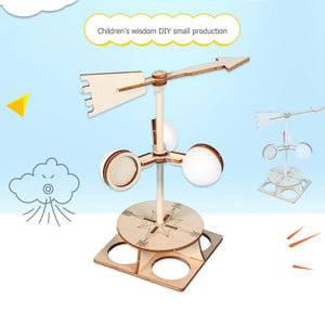 Étudiants bricolage girouette modèle Kit en bois enfants enfants Science Direction vitesse expérience technologie école jouets éducatifs