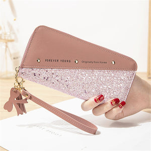 Wallet for Women Long PU Leather