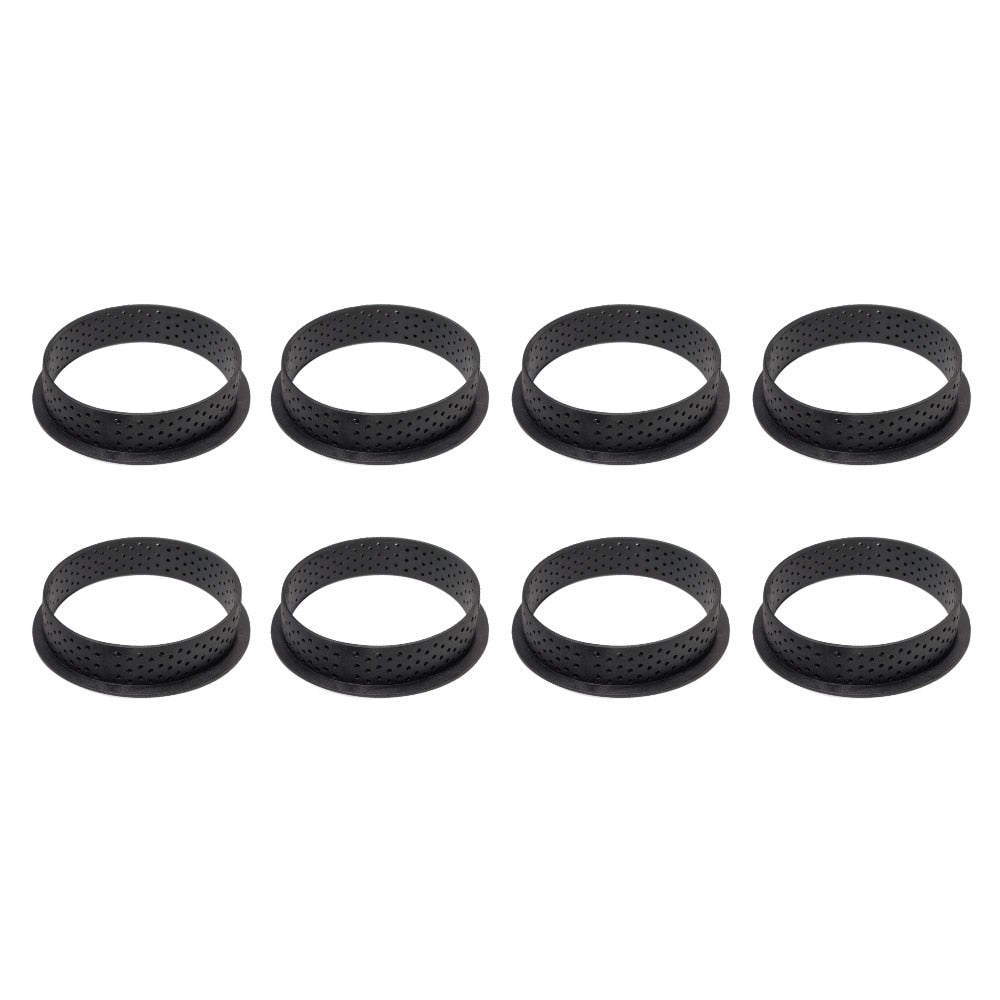 8Pcs or 6pcs Mousse Circle Cutter Decorating Tool French Dessert DIY Cake Mold Perforated Ring Non Stick Bakeware Tart