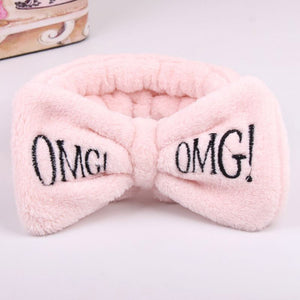Wash Face Bow Hairbands For Women Girls