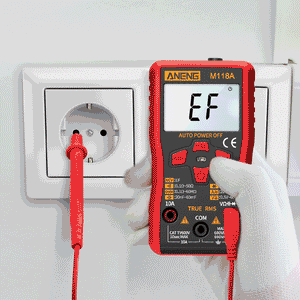 ANENG M118A Digital Mini Multimeter Tester Auto Mmultimetro True Rms Tranistor Meter with NCV Data Hold 6000counts Flashlight