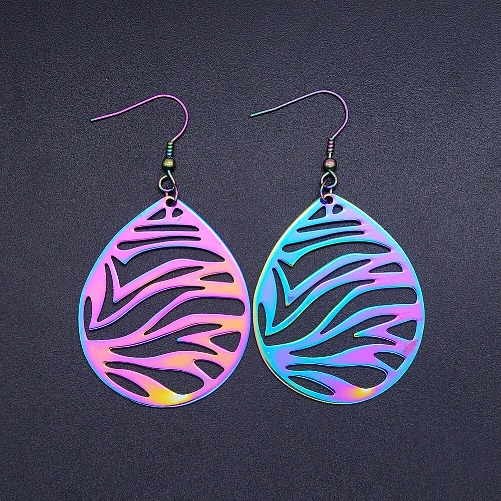 Vni and Mia 100% Stainless Steel Boho Lotus Dream Catcher Earring For Women Wholesale Fashion Bohemia Jewelry Dropshipping