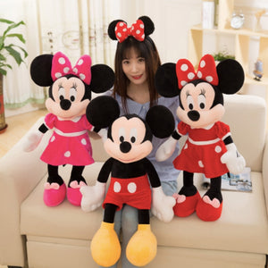 New 10/30/40/50cm Mickey Mouse Minnie Plush Dolls Animal Stuffed Toys Birthday Christmas Gift for Kids