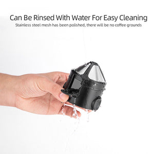 Filtre à café en acier inoxydable 304 | Filtre à café Portable, porte-thé entonnoir paniers infuseur de thé réutilisable et Dripper de café