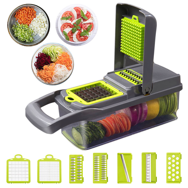 Upgrade Vegetable Cutter Multifunctional Mandoline Slicer Stainless Steel Blades Potato Fruit Peeler Carrot Grater Kitchen Tool