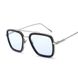 Lunettes de soleil Design de marque pour hommes | Lunettes de soleil Style de luxe Avengers Tony Stark Flight, lunettes de soleil rétro pour femmes, Oculos rétro hommes 3