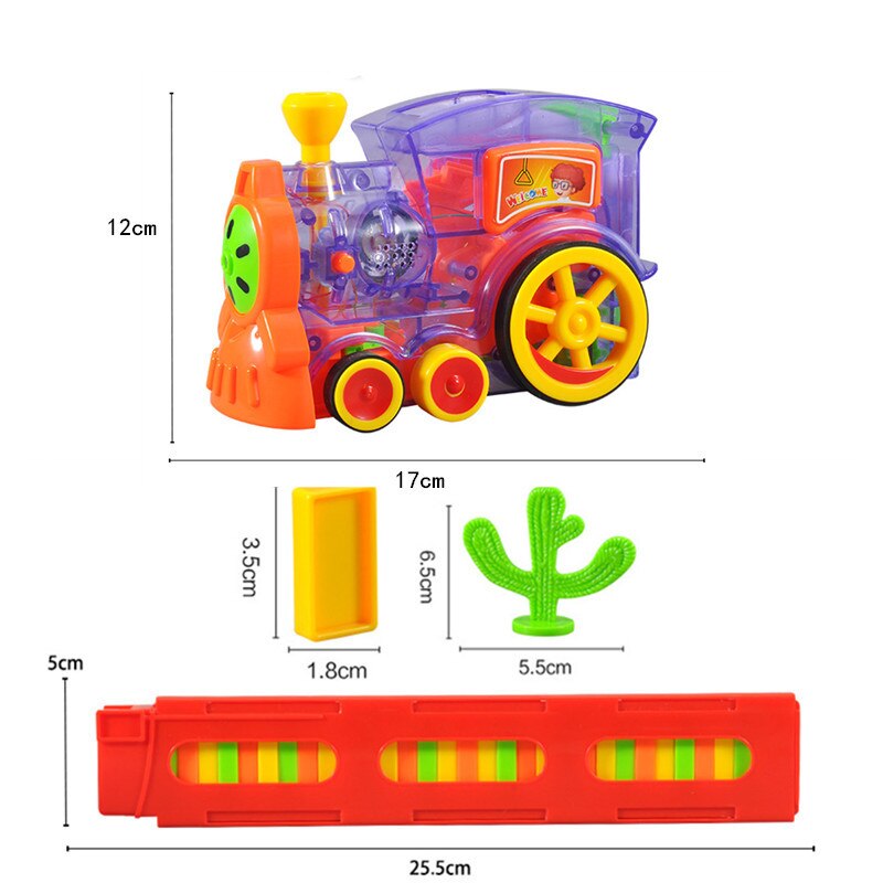 2020 Dominos Car Electric Model Juguetes Vehicle Educational Home Toys Blocks Train Domino Game for Children Boy Girl