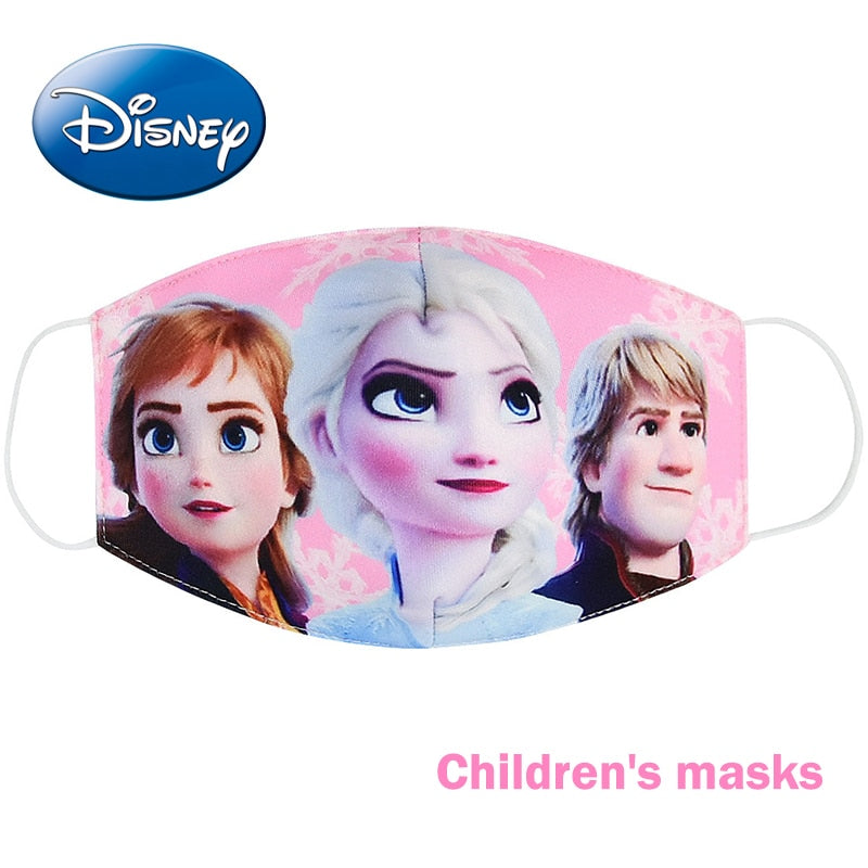 Disney congelé dessin animé bouche masque Anti poussière masque visage princesse Anna Elsa cotons masques pour enfants enfants réutilisables
