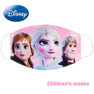 Disney congelé dessin animé bouche masque Anti poussière masque visage princesse Anna Elsa cotons masques pour enfants enfants réutilisables